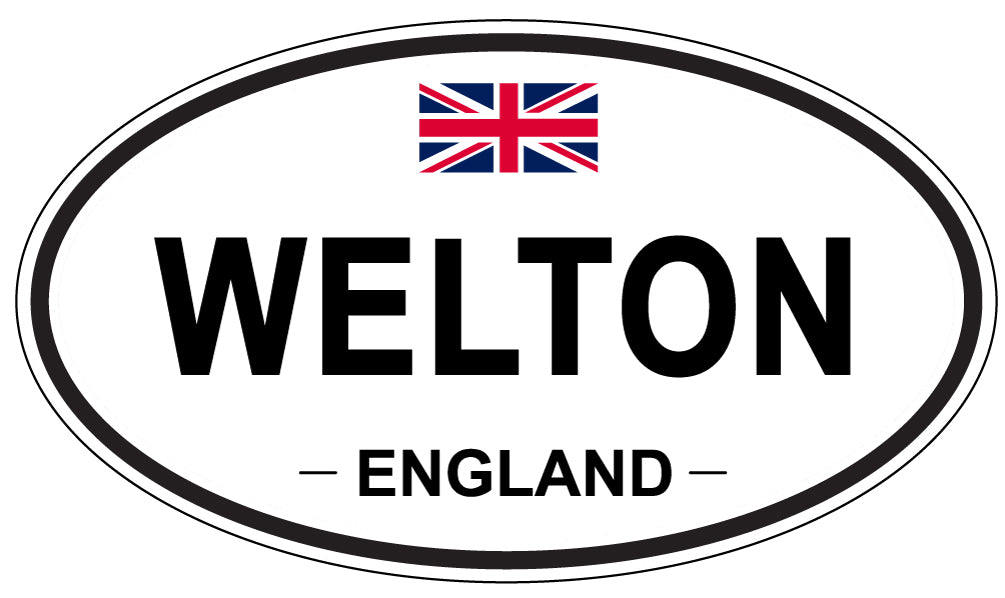 WELTON, ENGLAND - Oval Sticker