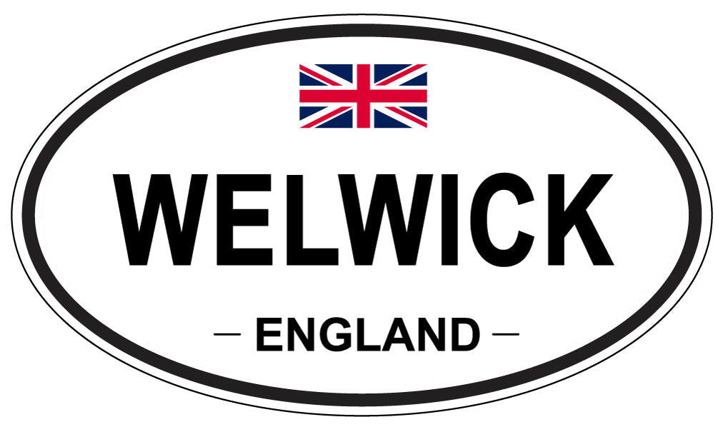 WELWICK, ENGLAND - Oval Sticker