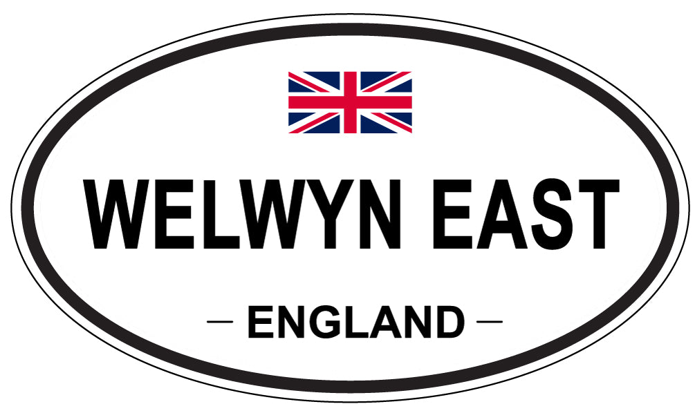 WELWYN EAST, England - Oval Magnet