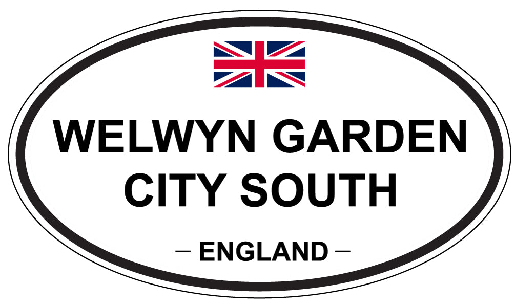WELWYN GARDEN CITY SOUTH, England - Oval Magnet