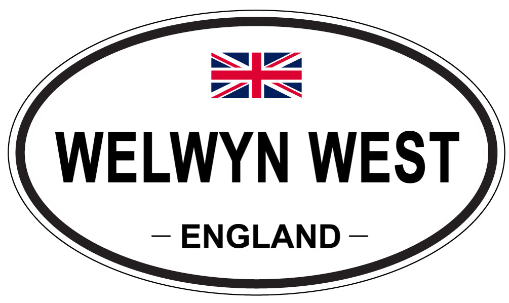 WELWYN WEST, England - Oval Magnet