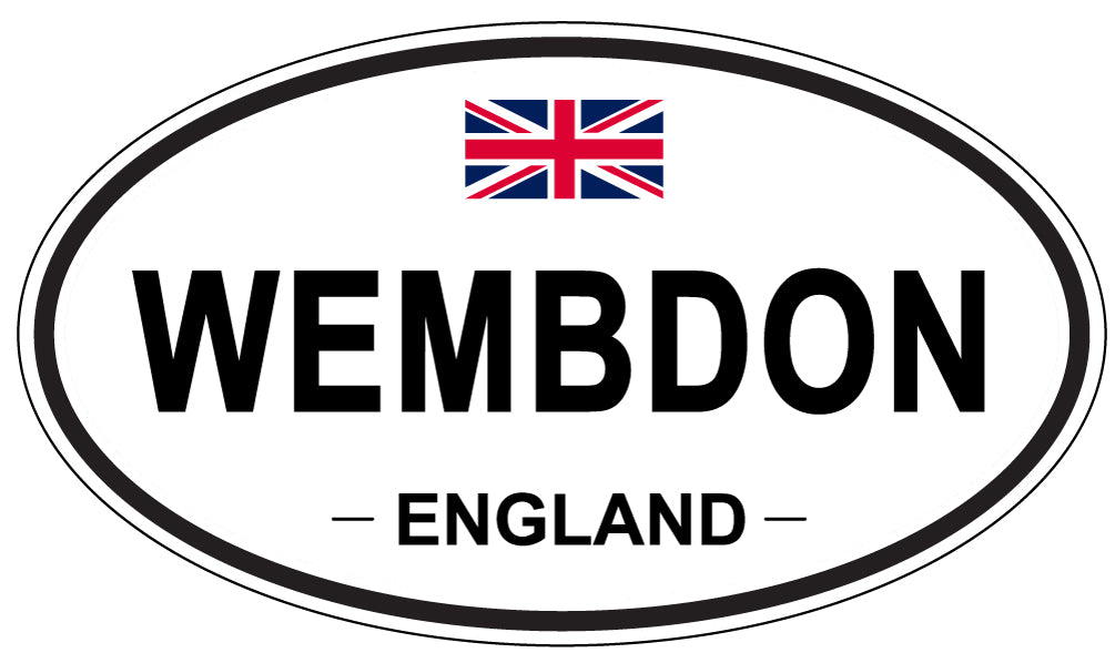 WEMBDON, ENGLAND - Oval Sticker