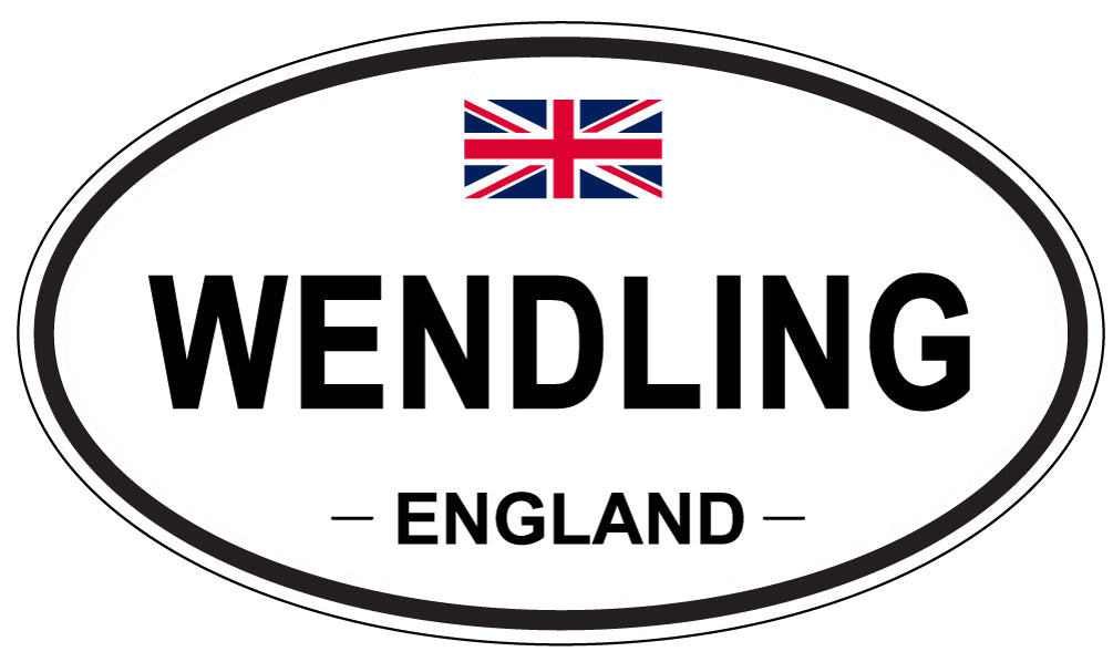 WENDLING, ENGLAND - Oval Sticker