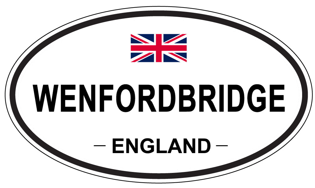 WENFORDBRIDGE, ENGLAND - Oval Sticker