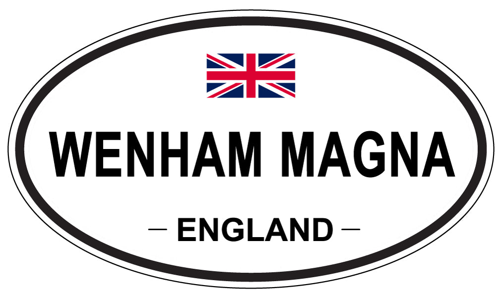 WENHAM MAGNA, ENGLAND - Oval Sticker