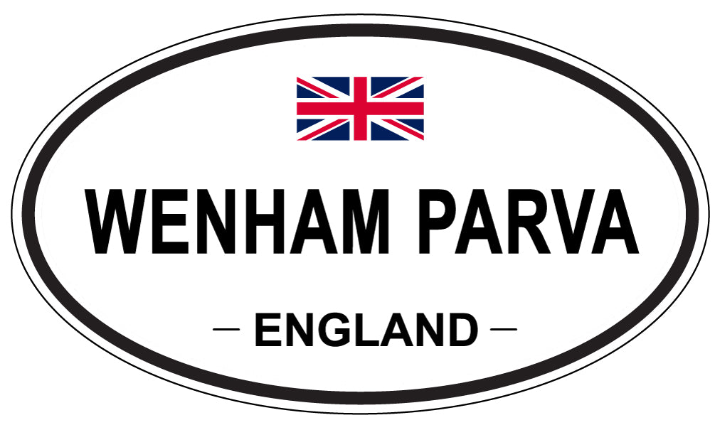 WENHAM PARVA, ENGLAND - Oval Sticker