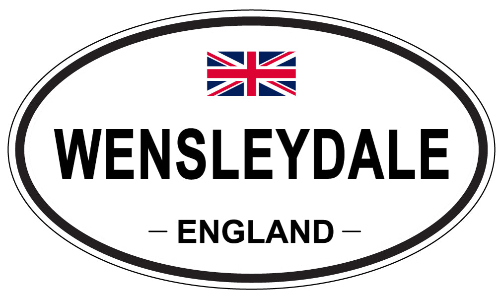 WENSLEYDALE, ENGLAND - Oval Sticker