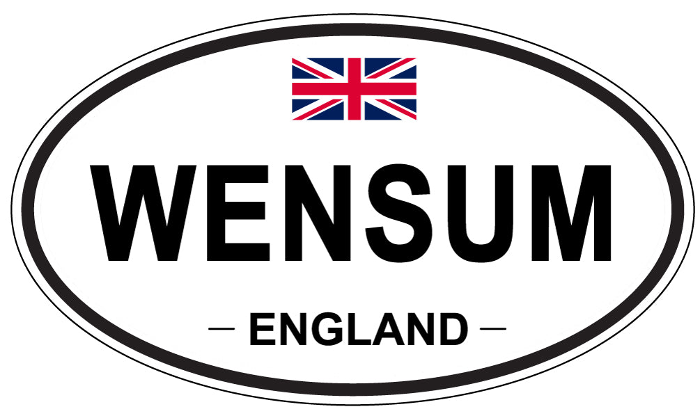 WENSUM, England - Oval Magnet