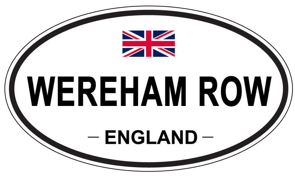 WEREHAM ROW, ENGLAND - Oval Sticker