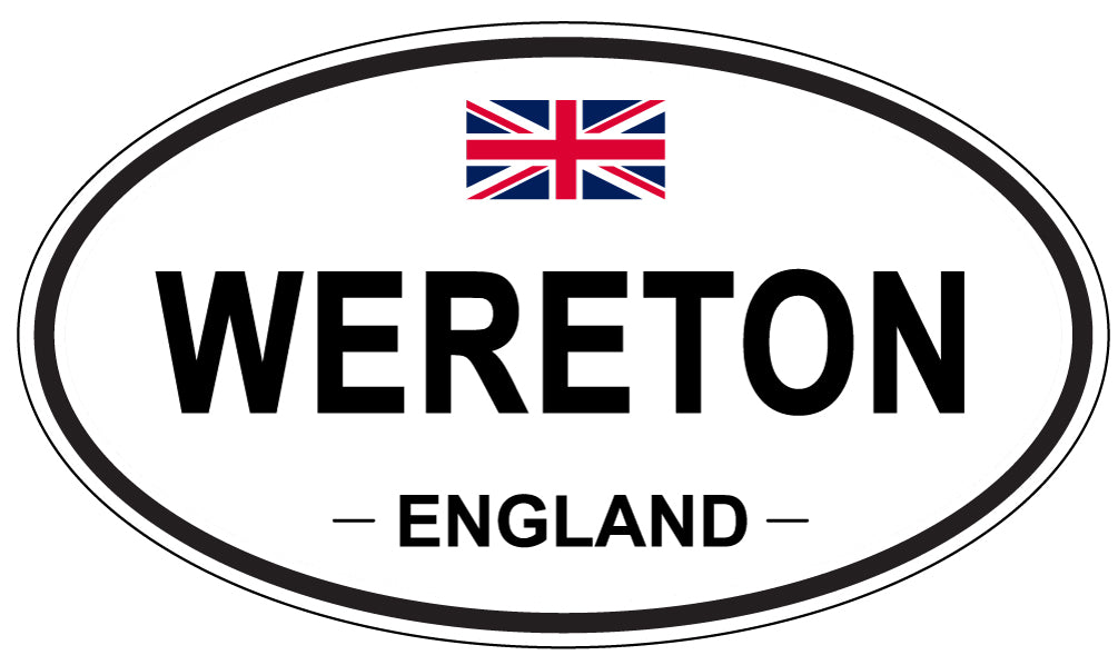 WERETON, ENGLAND - Oval Sticker