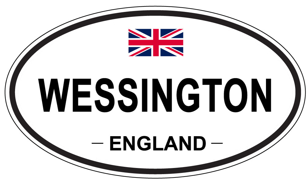 WESSINGTON, ENGLAND - Oval Sticker