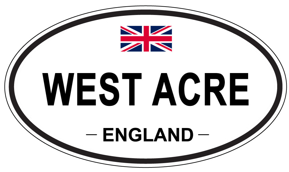WEST ACRE, England - Oval Magnet
