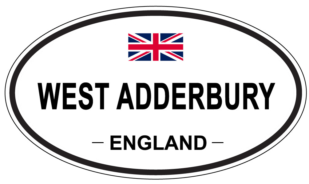 WEST ADDERBURY, ENGLAND - Oval Sticker