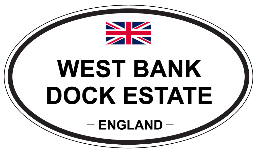 WEST BANK DOCK ESTATE, England - Oval Magnet