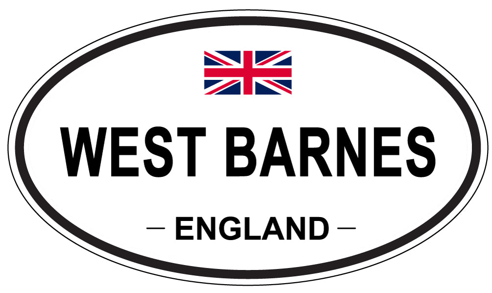 WEST BARNES, England - Oval Magnet