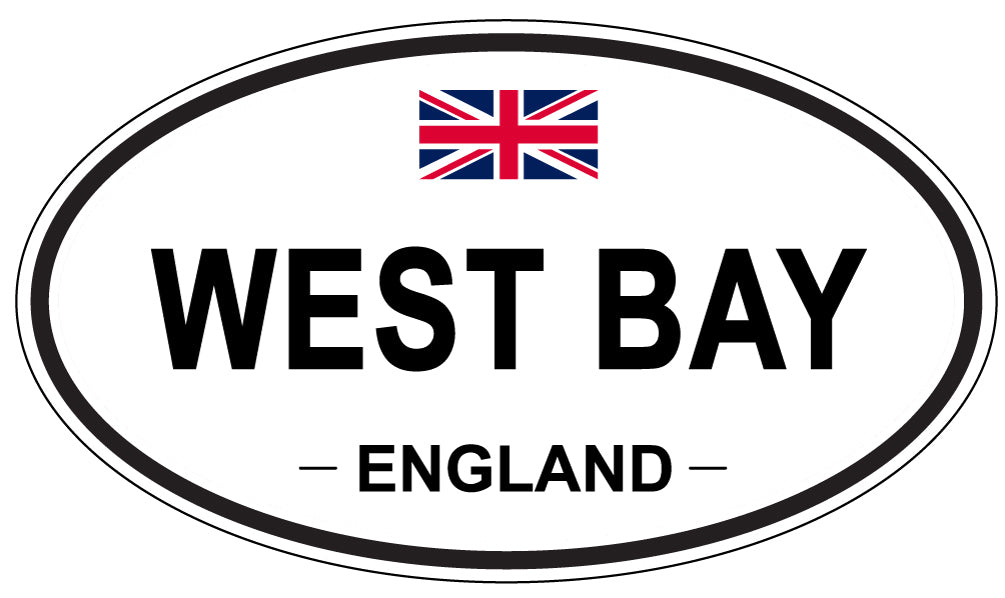WEST BAY, ENGLAND - Oval Sticker
