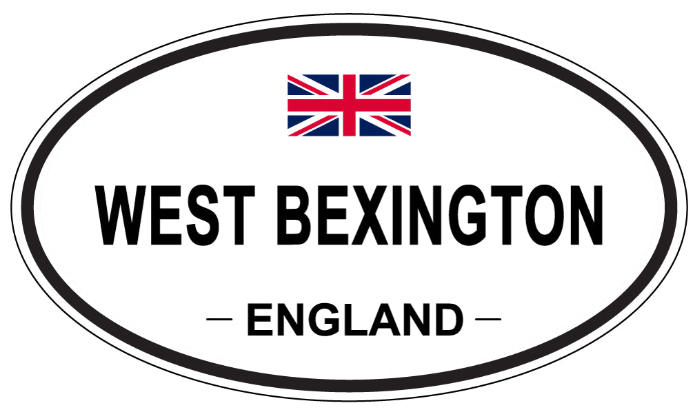 WEST BEXINGTON, ENGLAND - Oval Sticker