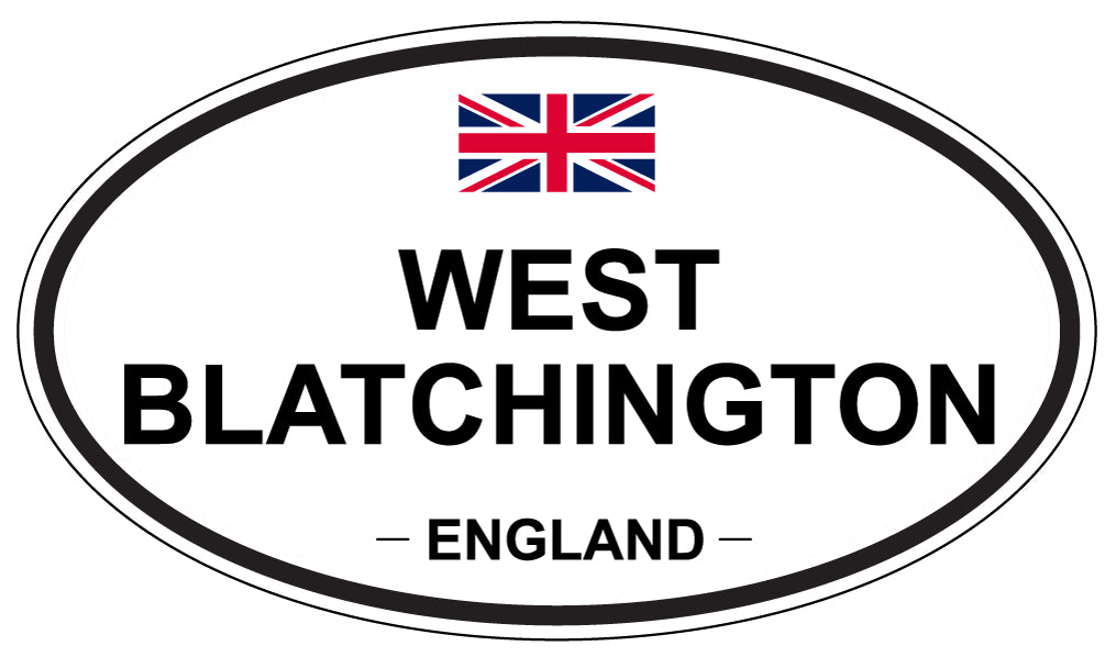 WEST BLATCHINGTON, ENGLAND - Oval Sticker
