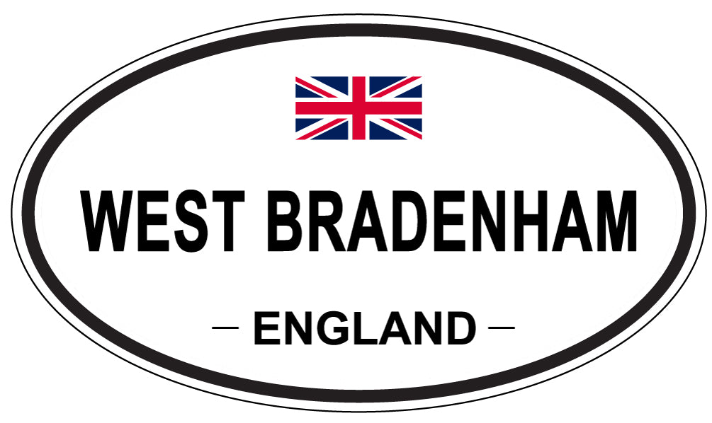 WEST BRADENHAM, ENGLAND - Oval Sticker