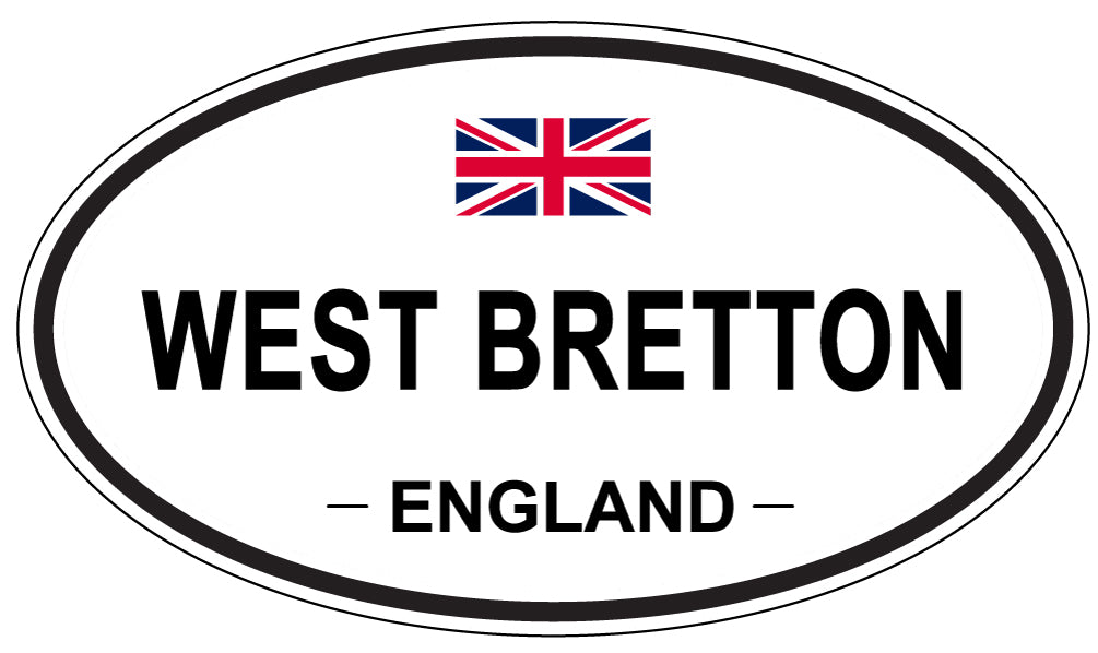 WEST BRETTON, England - Oval Magnet