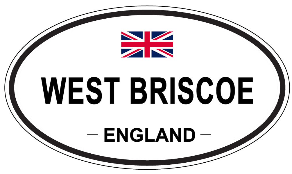 WEST BRISCOE, ENGLAND - Oval Sticker