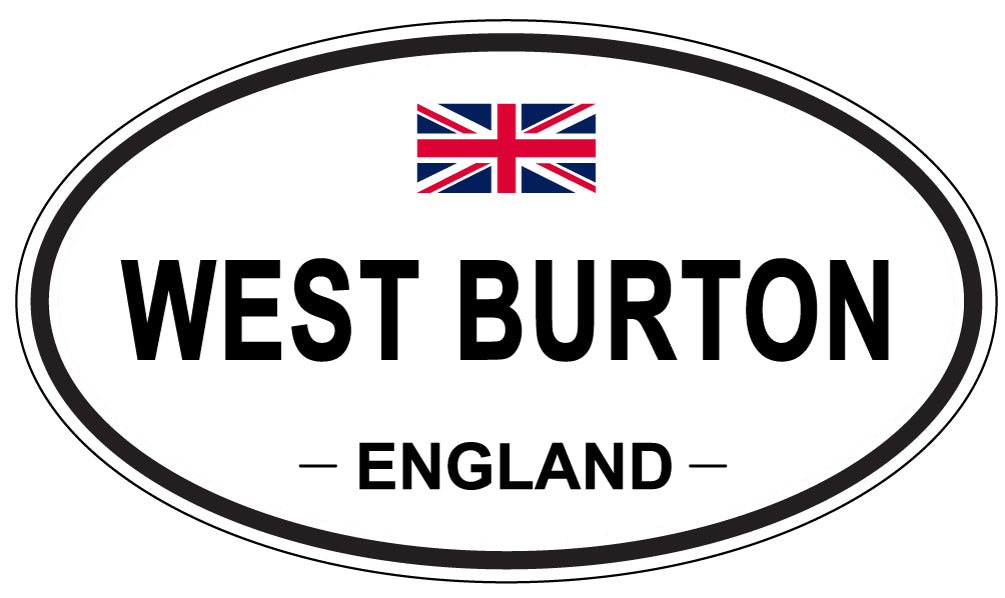 WEST BURTON, ENGLAND - Oval Sticker