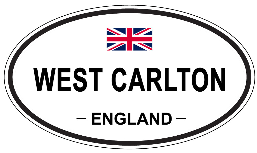 WEST CARLTON, ENGLAND - Oval Sticker