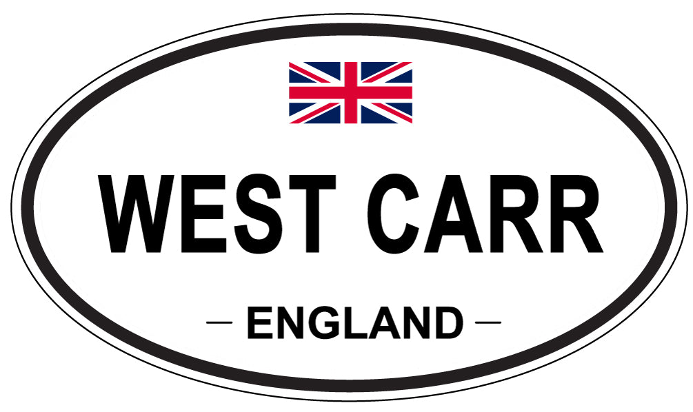 WEST CARR, ENGLAND - Oval Sticker