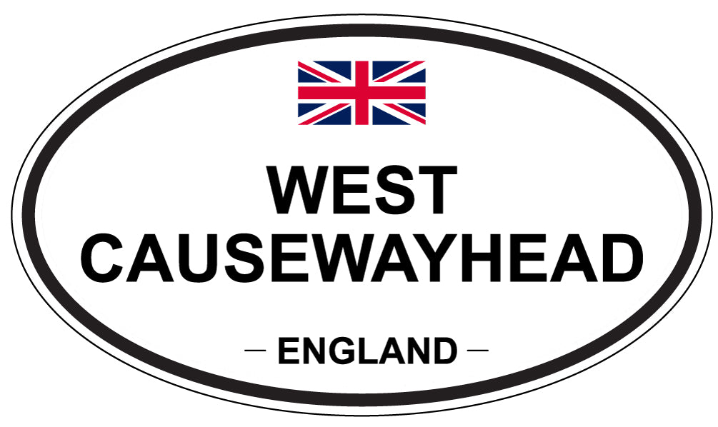 WEST CAUSEWAYHEAD, ENGLAND - Oval Sticker