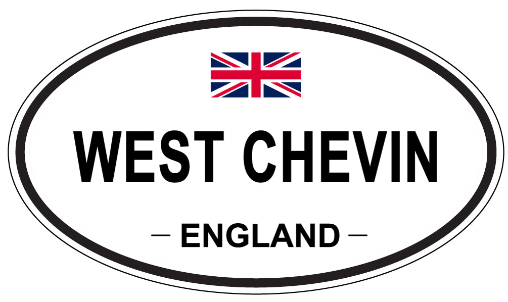 WEST CHEVIN, ENGLAND - Oval Sticker