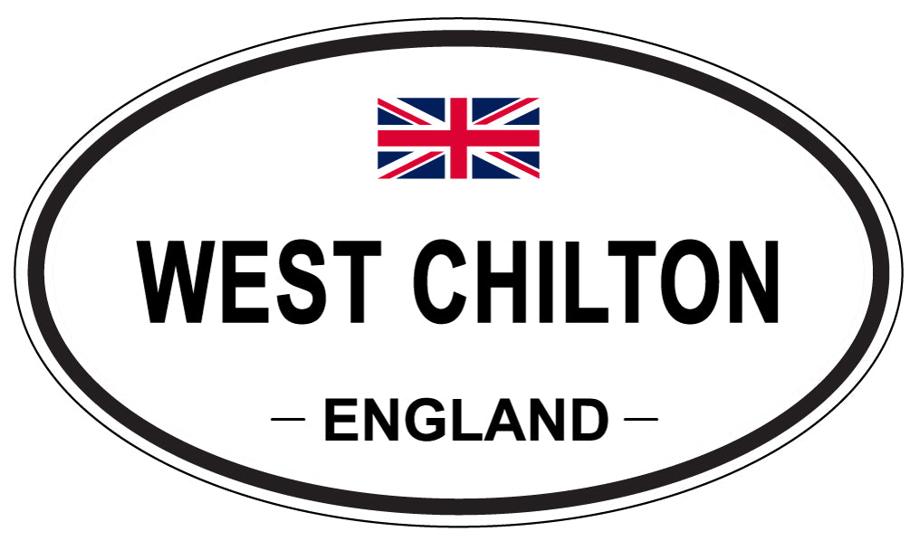 WEST CHILTON, ENGLAND - Oval Sticker