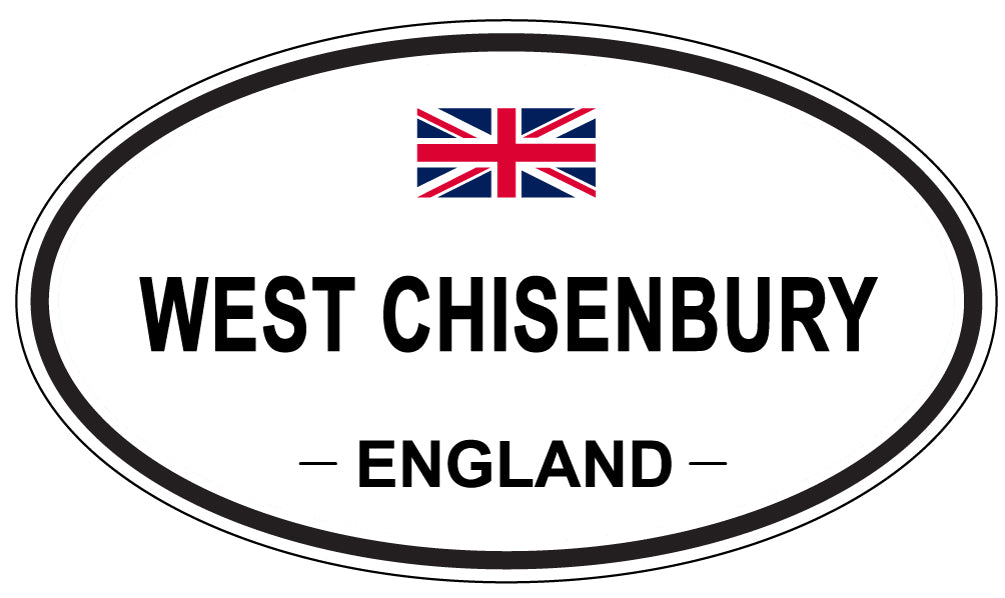 WEST CHISENBURY, ENGLAND - Oval Sticker