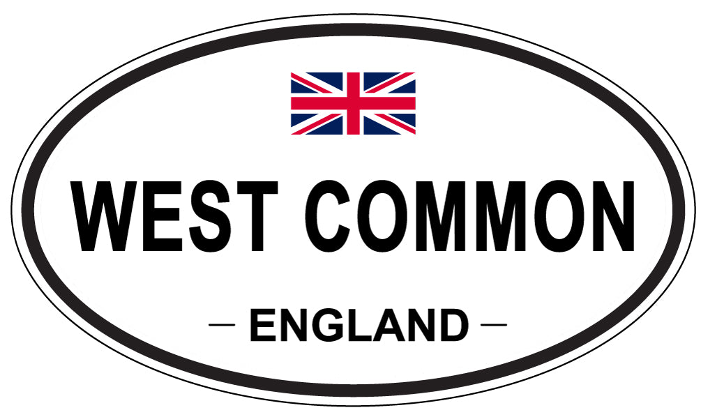 WEST COMMON, ENGLAND - Oval Sticker