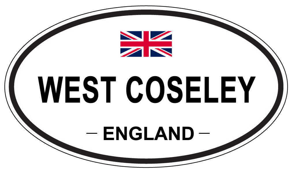 WEST COSELEY, ENGLAND - Oval Sticker