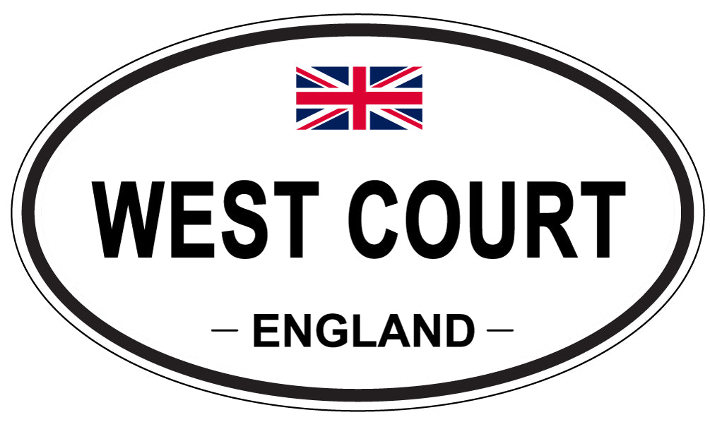 WEST COURT, ENGLAND - Oval Sticker