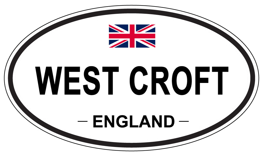 WEST CROFT, England - Oval Magnet