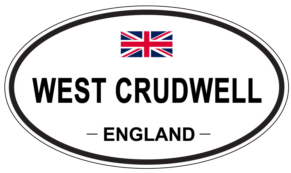 WEST CRUDWELL, ENGLAND - Oval Sticker
