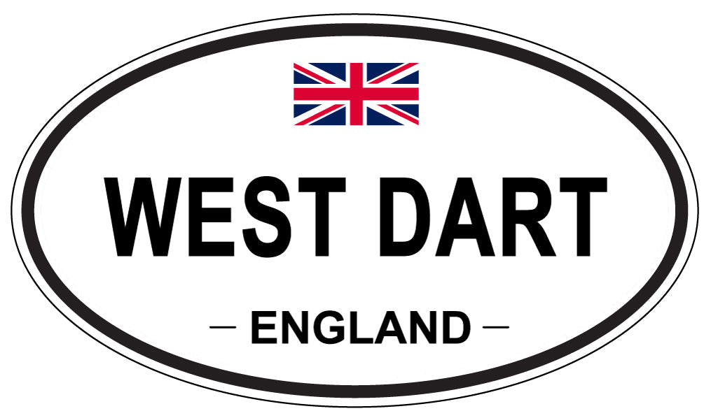 WEST DART, ENGLAND - Oval Sticker