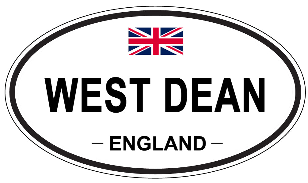 WEST DEAN, England - Oval Magnet