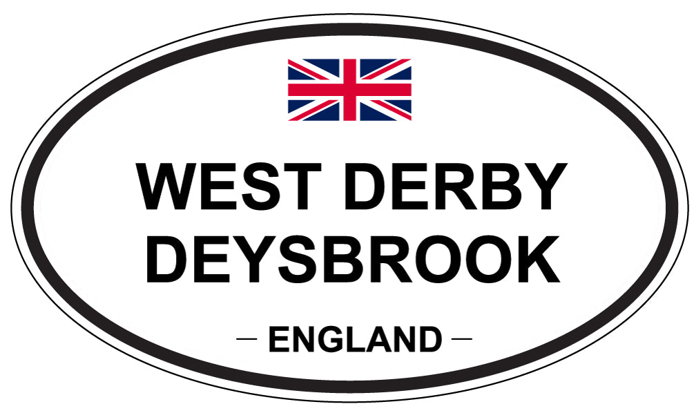 WEST DERBY DEYSBROOK, ENGLAND - Oval Sticker