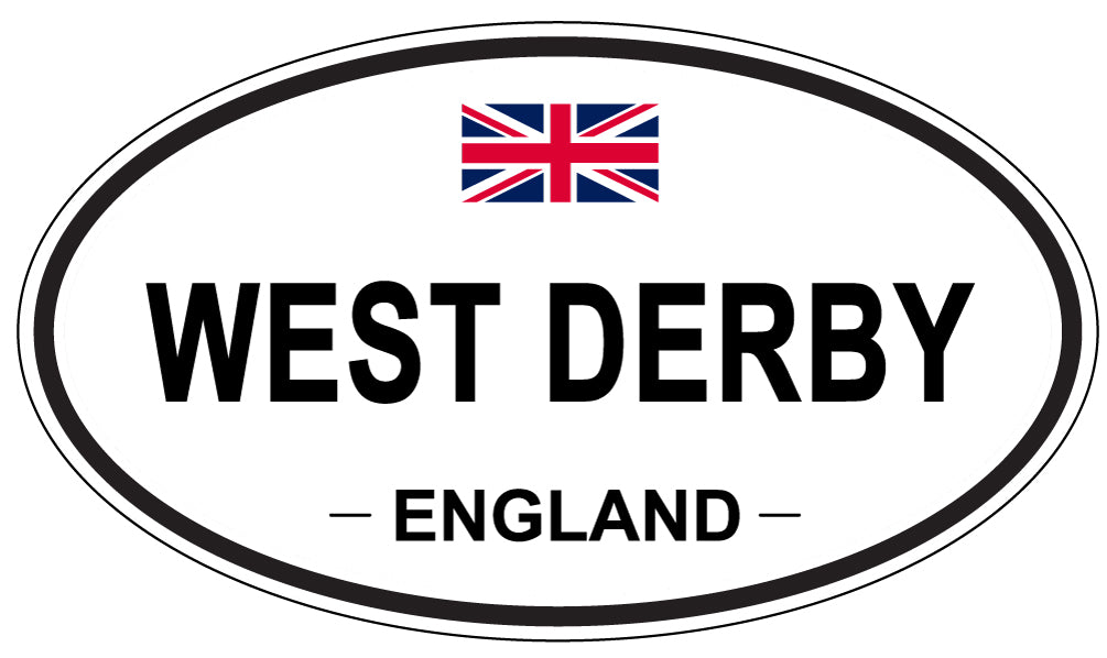 WEST DERBY, ENGLAND - Oval Sticker