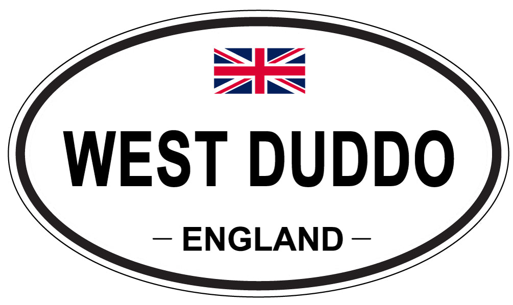 WEST DUDDO, ENGLAND - Oval Sticker