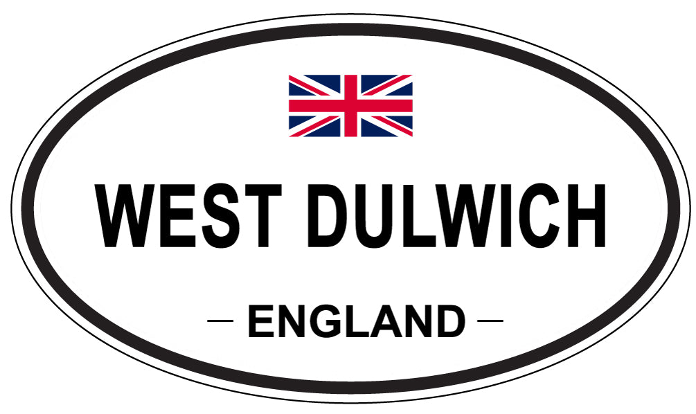 WEST DULWICH, ENGLAND - Oval Sticker