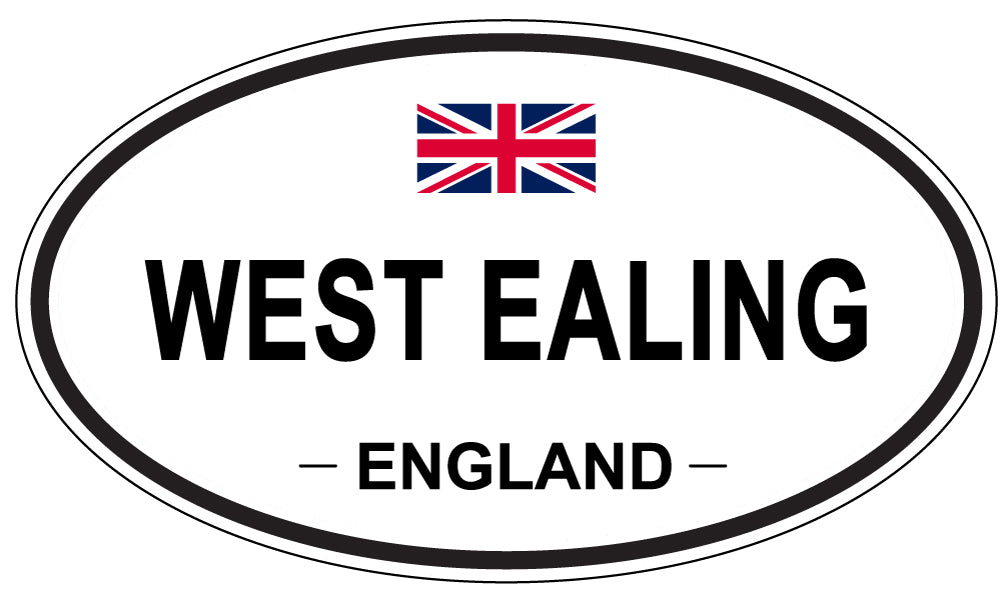 WEST EALING, ENGLAND - Oval Sticker