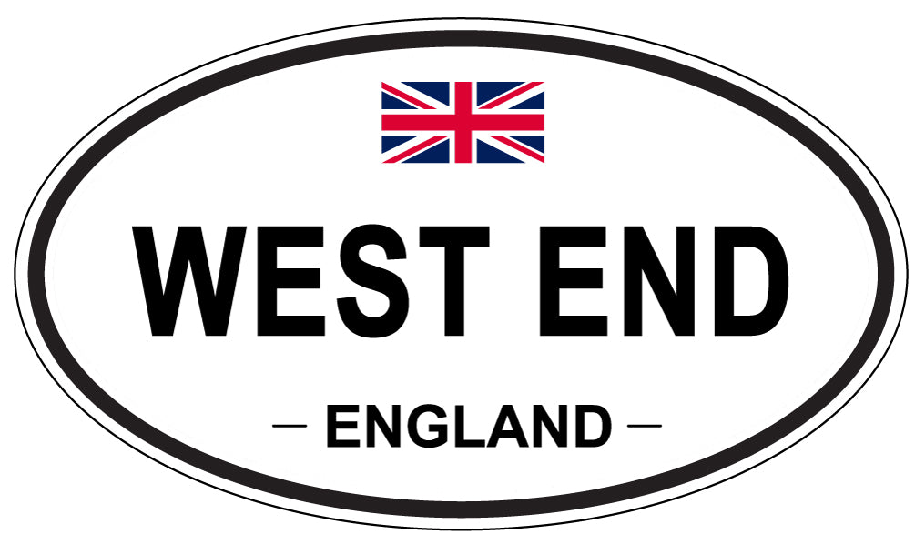 WEST END, ENGLAND - Oval Sticker