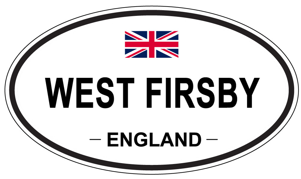 WEST FIRSBY, ENGLAND - Oval Sticker