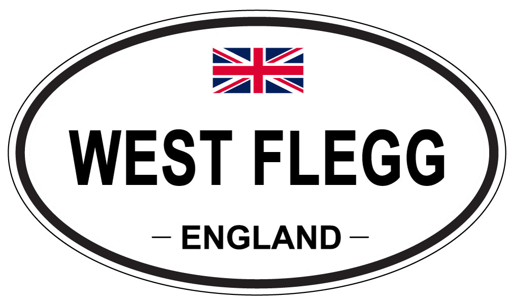 WEST FLEGG, ENGLAND - Oval Sticker