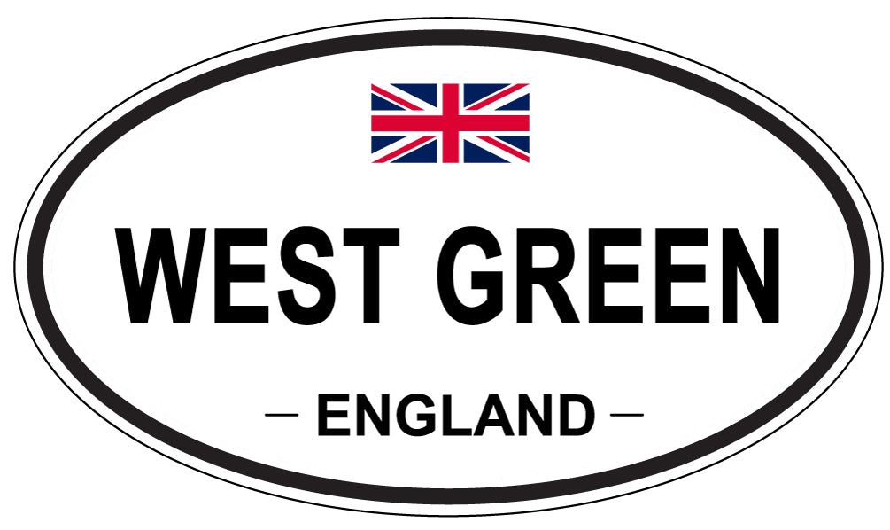WEST GREEN, ENGLAND - Oval Sticker