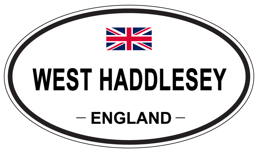 WEST HADDLESEY, ENGLAND - Oval Sticker