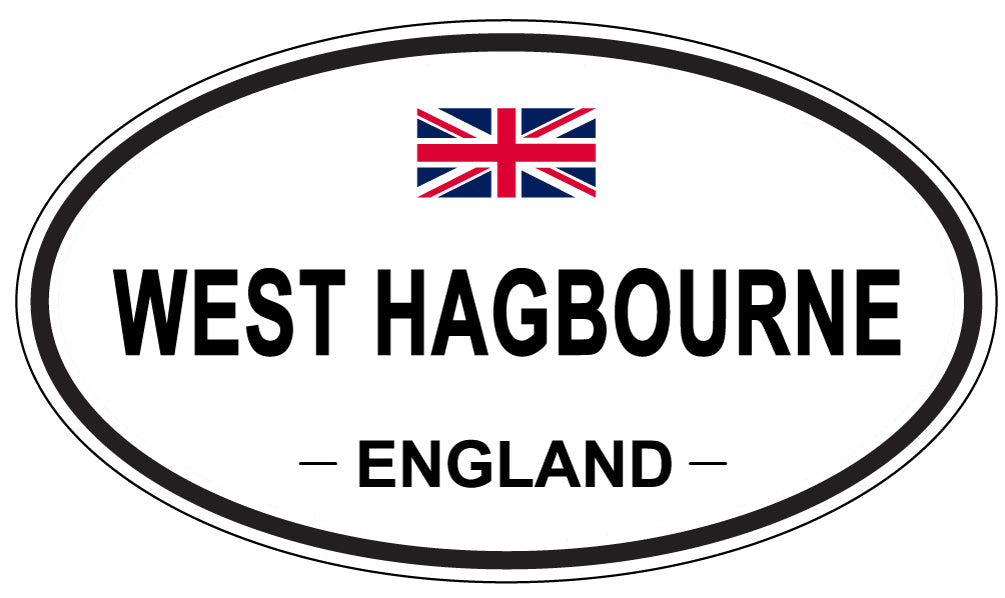 WEST HAGBOURNE, ENGLAND - Oval Sticker